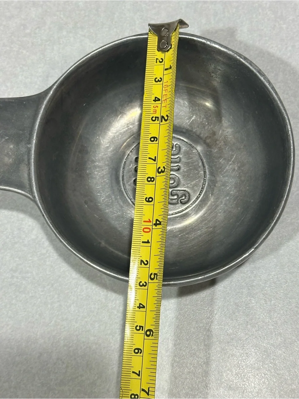 WILTON Columbia 8oz “All Gone” Pewter Porringer Bowl 4.5”